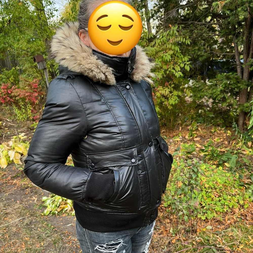Mackage Women's Black Winter Bomber Jacket